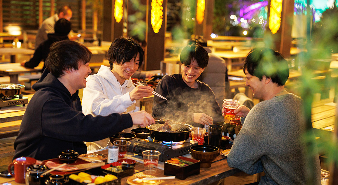 会社イベントでバーベキュー